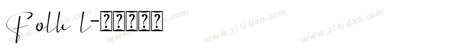 Folk l字体转换